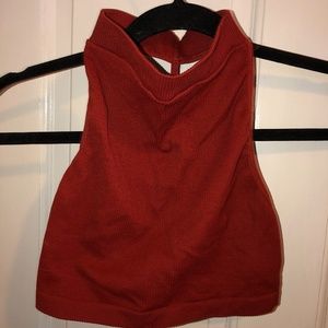Urban Outfitters High Neck Crop To with Open Back